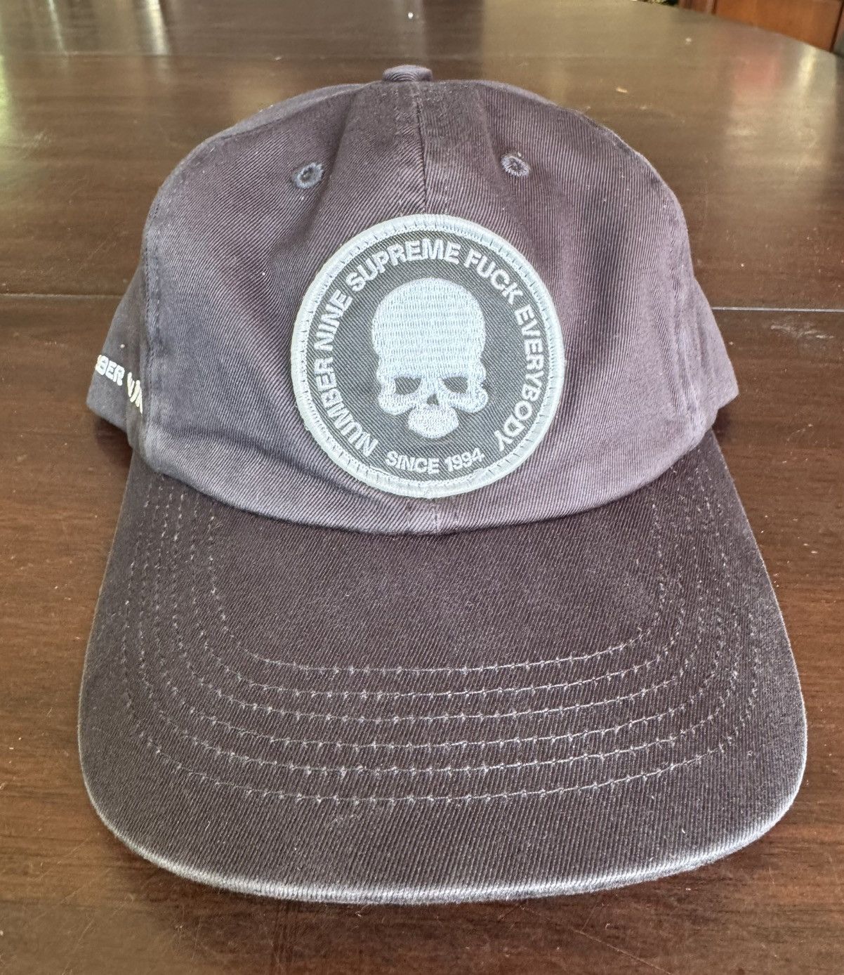 Number (N)ine × Supreme Supreme Number (N)ine 6-panel Cap Hat Black Size ONE SIZE - 2 Thumbnail