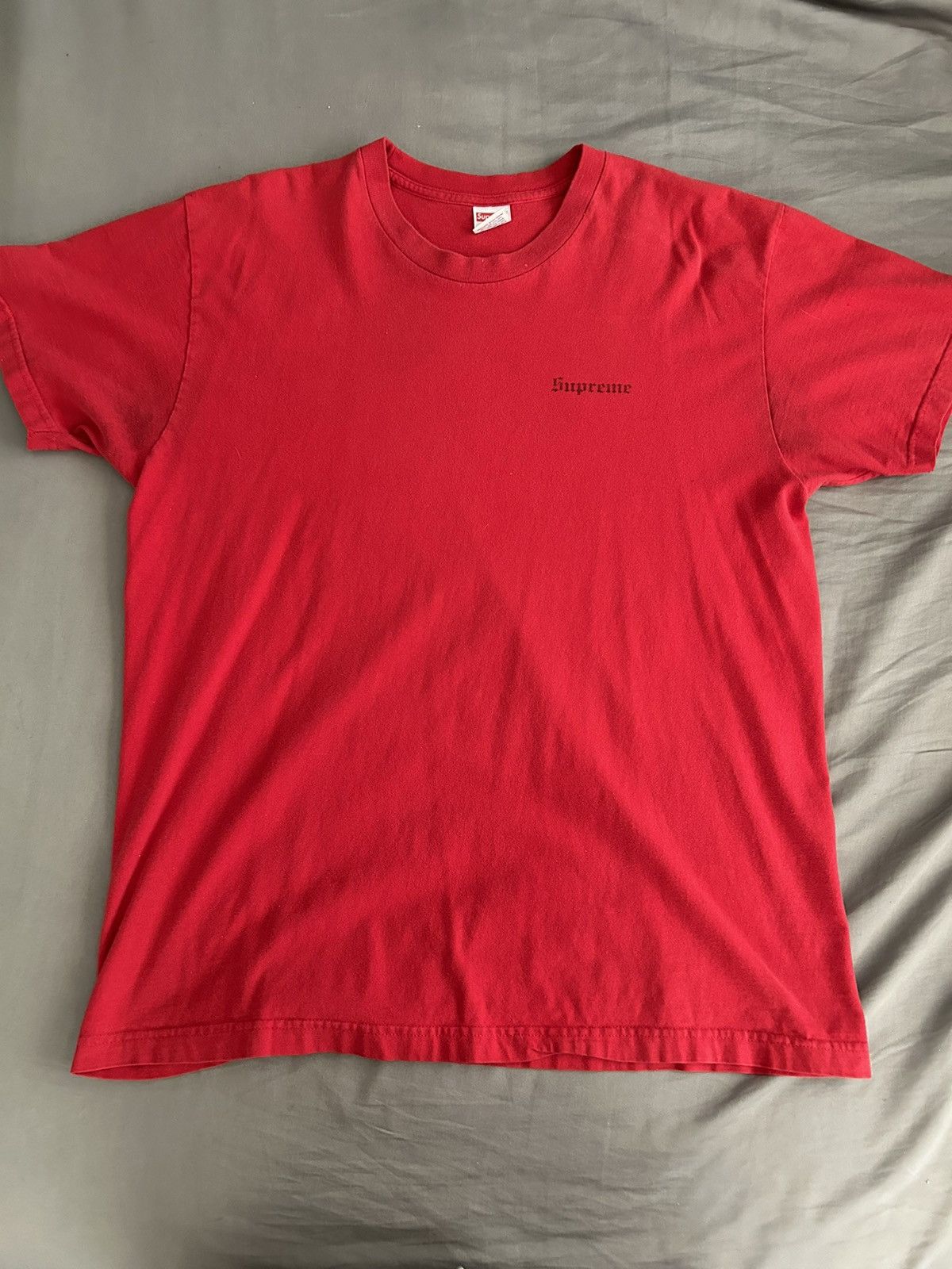 Slayer × Supreme Supreme x Slayer “Cutter” T-Shirt Red FW16 Slayer × Supreme Supreme x Slayer “Cutter” T-Shirt Red FW16