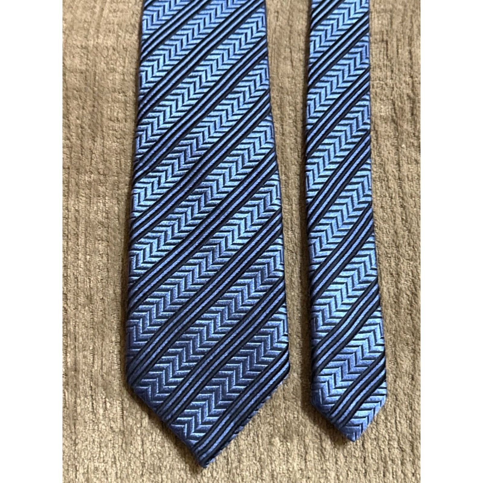 Canali Canali Necktie Mens Silk Multicolor Roal Blue Pattern MINT Tie Size ONE SIZE - 6 Thumbnail