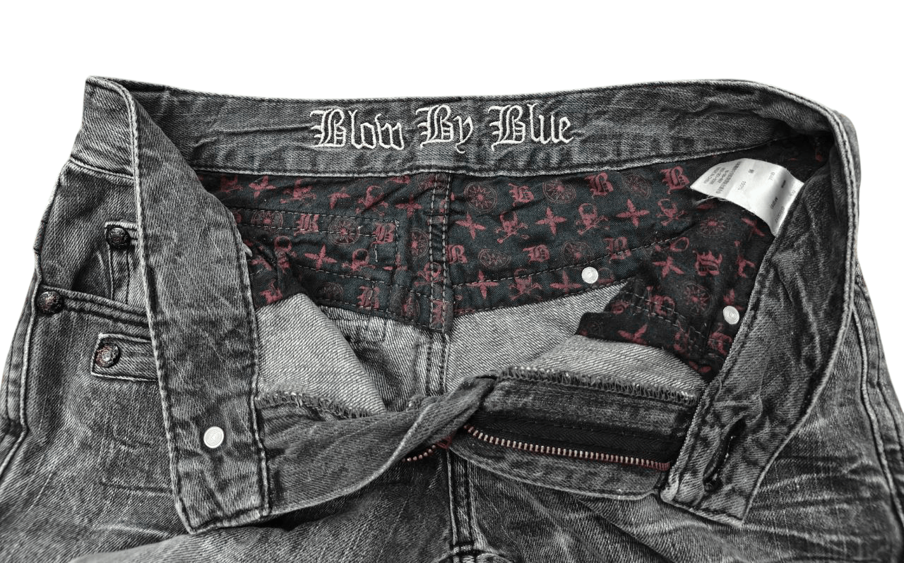 Japanese Brand Blow By Blue Punk Denim Size US 29 - 6 Thumbnail