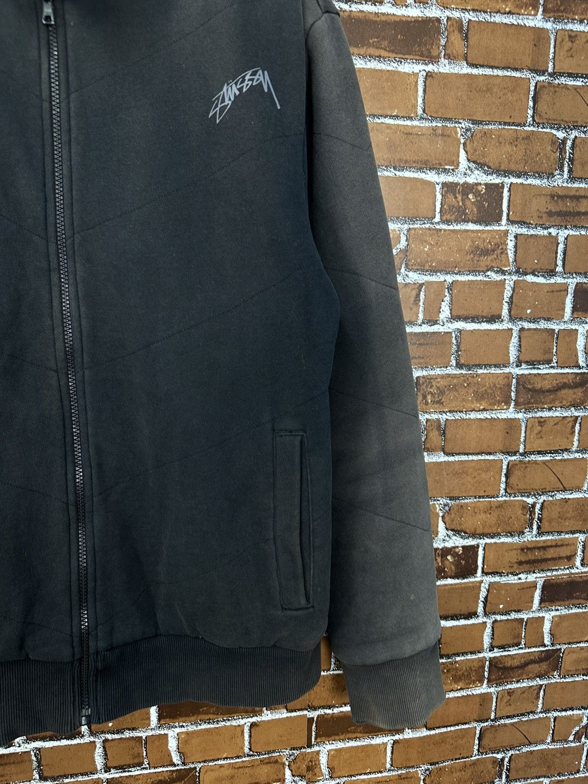 Stussy Vintage Sunfaded Washed Stussy Zipper Sweat Z407 Size US L / EU 52-54 / 3 - 2 Thumbnail
