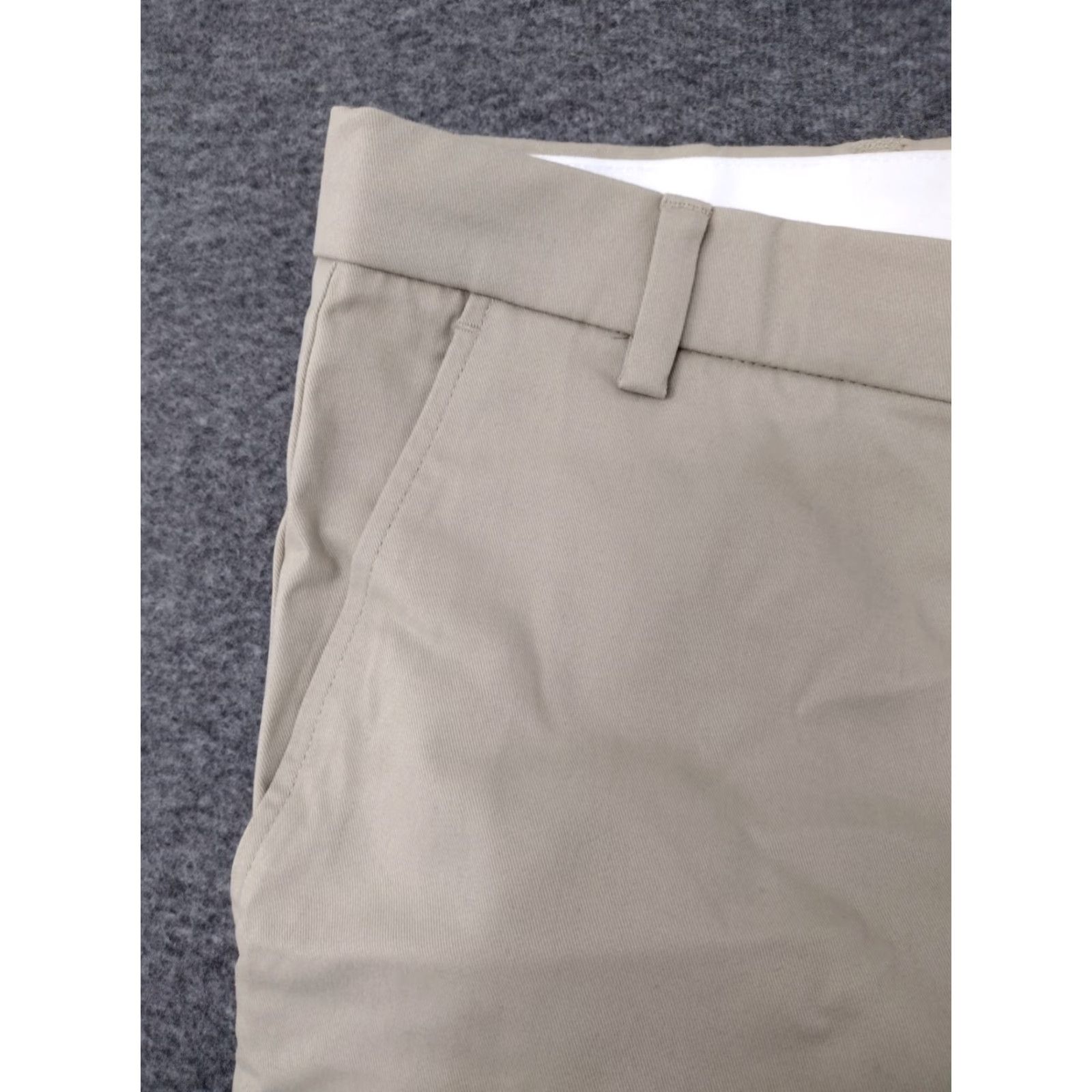 George George Men's Chino Pants Beige Regular Waist 46 Wrinkle Resistant Flat Front Button Closure Inseam 28 in Size US 30 / EU 46 - 7 Thumbnail