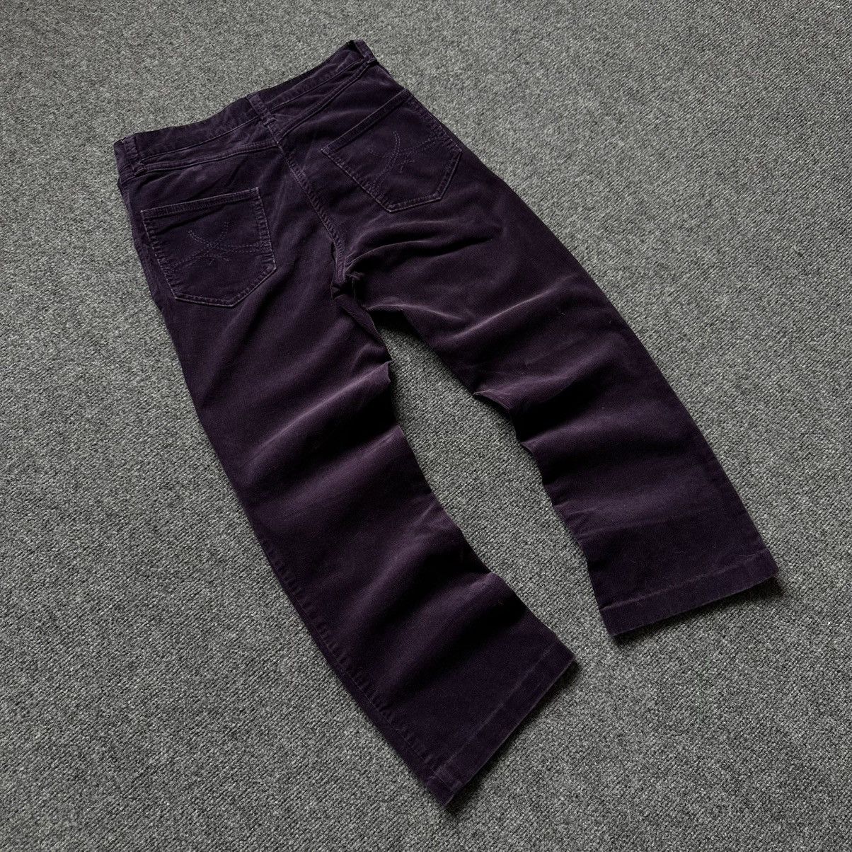 Hypebeast VTG Women’s Velvet Pants Mark Spencer Size 6 00s USA Size 28" / US 6 / IT 42 - 4 Thumbnail