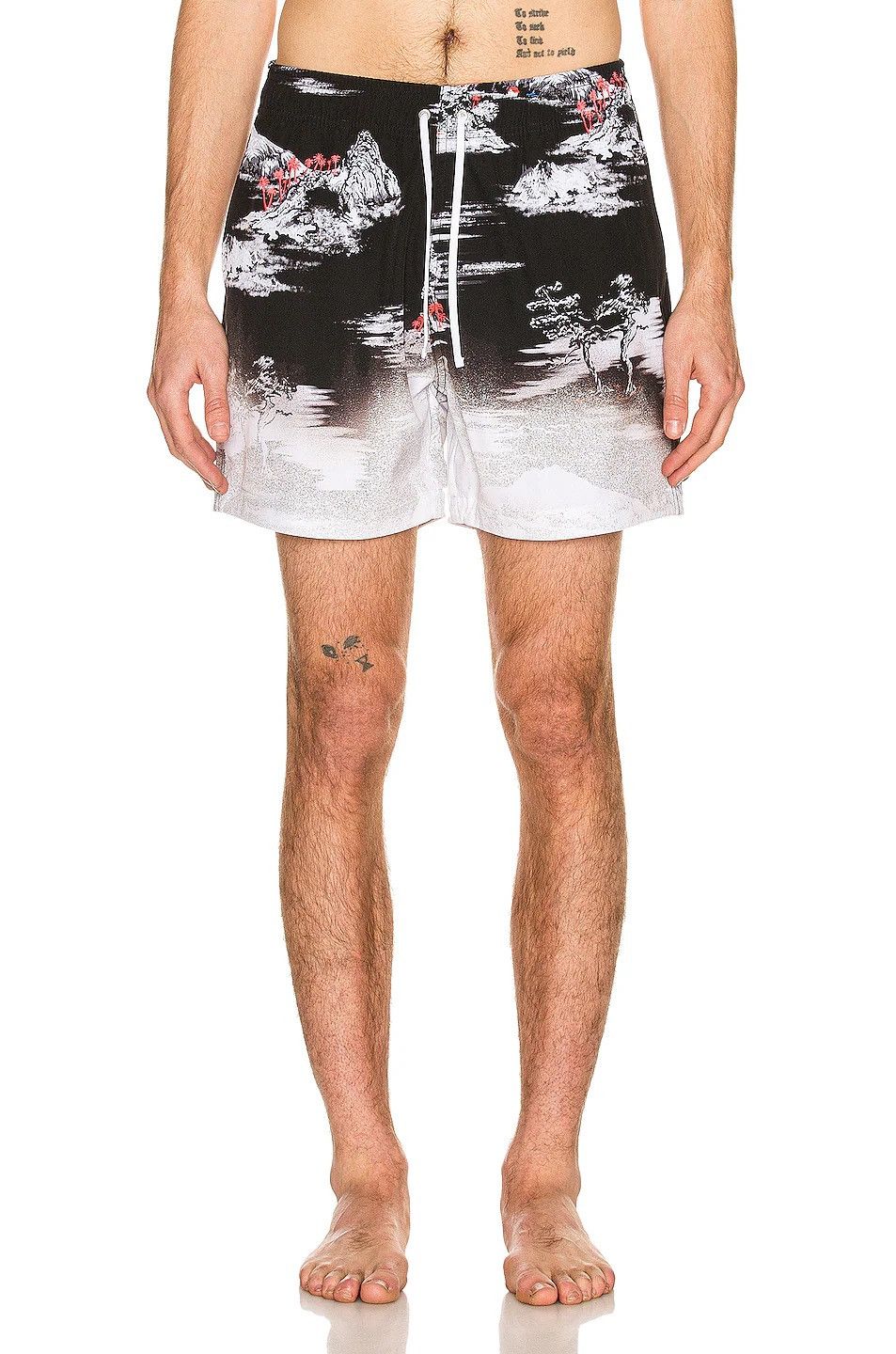 Amiri MSF005 001 Aloha Beach Cabana Swim Shorts Size US 34 / EU 50 - 3 Thumbnail
