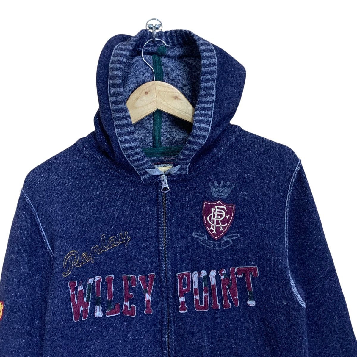 Replay Replay Big Logo Zipper Hoodie Knit Size US M / EU 48-50 / 2 - 4 Thumbnail