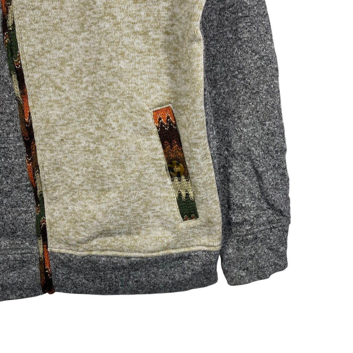 Vintage Titicaca Patchwork Knit Hoodie Jacket Ethnic Pattern Fleece Size US M / EU 48-50 / 2 - 6 Thumbnail