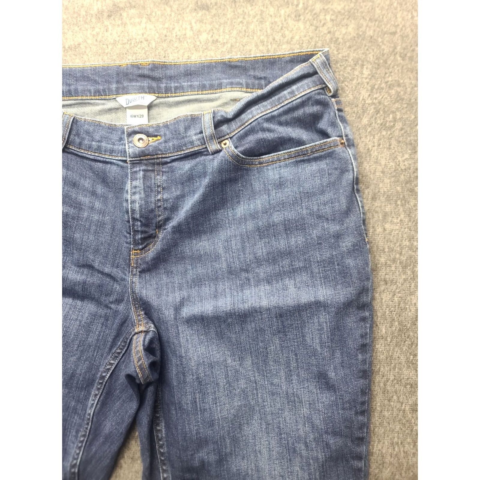 Vintage Duluth DuluthFlex Everyday Jeans Women’s 16Wx29 Regular Fit Stretch Denim Jeans Size 24" / US 00 / IT 34 - 7 Thumbnail