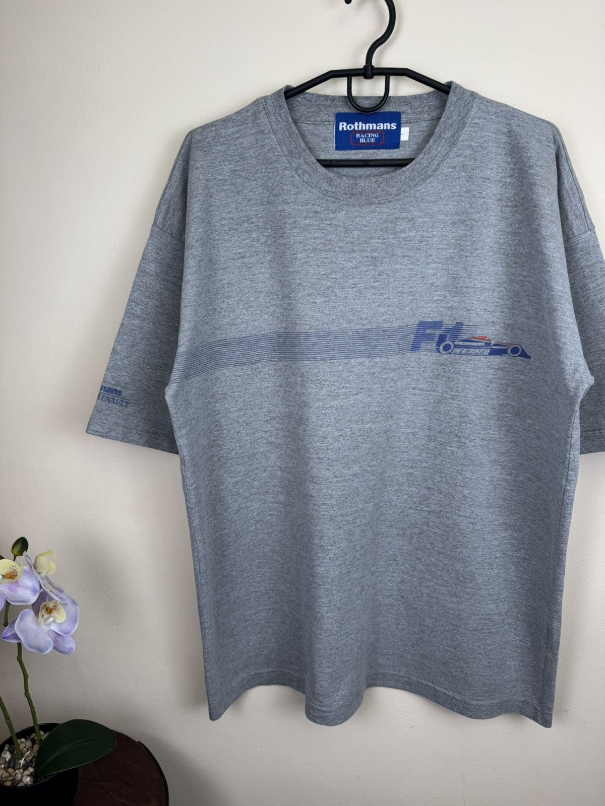 Other Vintage Rothmans Racing Blue T shirt Williams Renault L F1 Size US XL / EU 56 / 4 - 8 Thumbnail