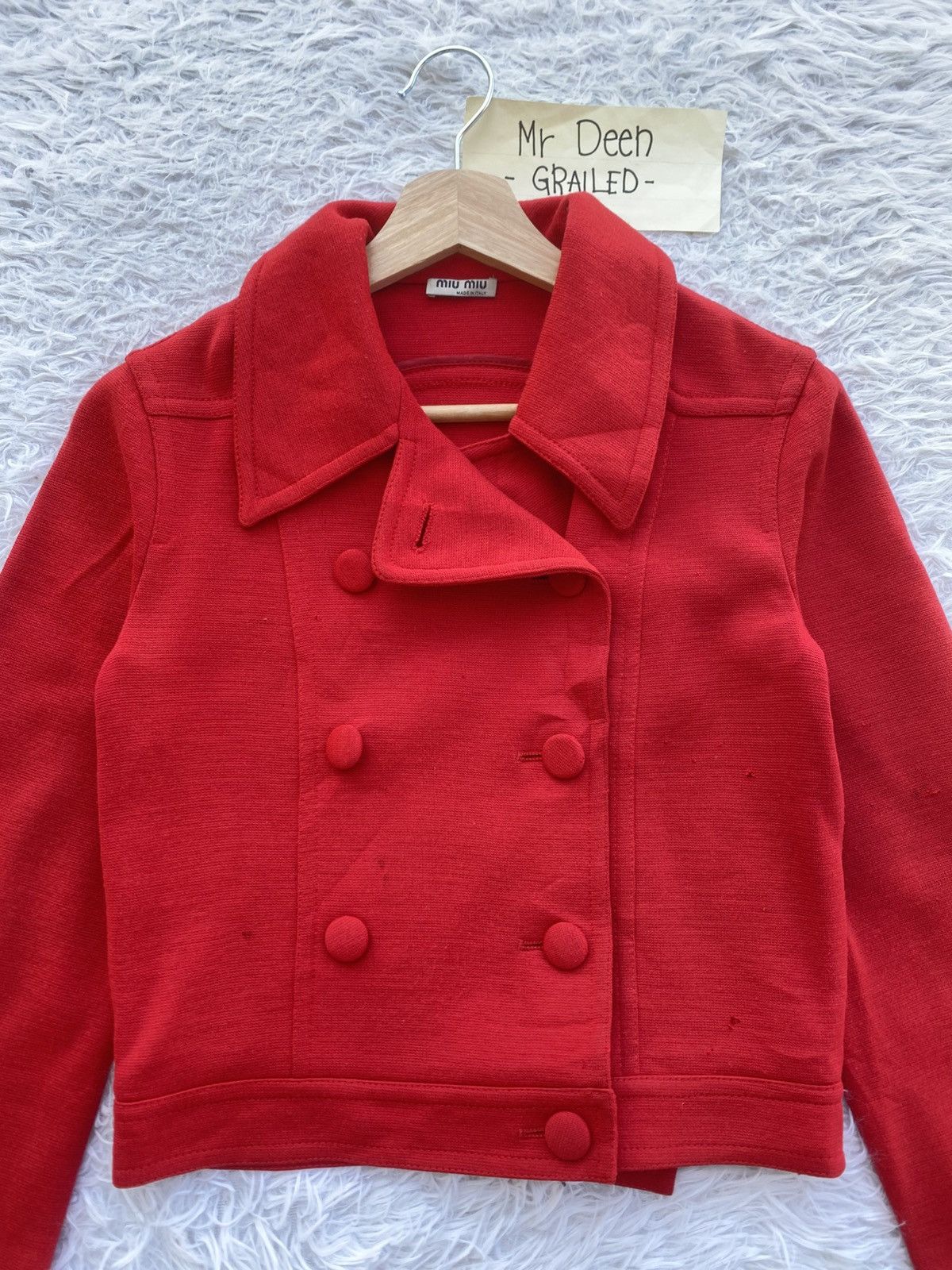 Miu Miu Rare Vintage Miu Miu Cherry Red Cropped Jacket Size S / US 4 / IT 40 - 8 Thumbnail