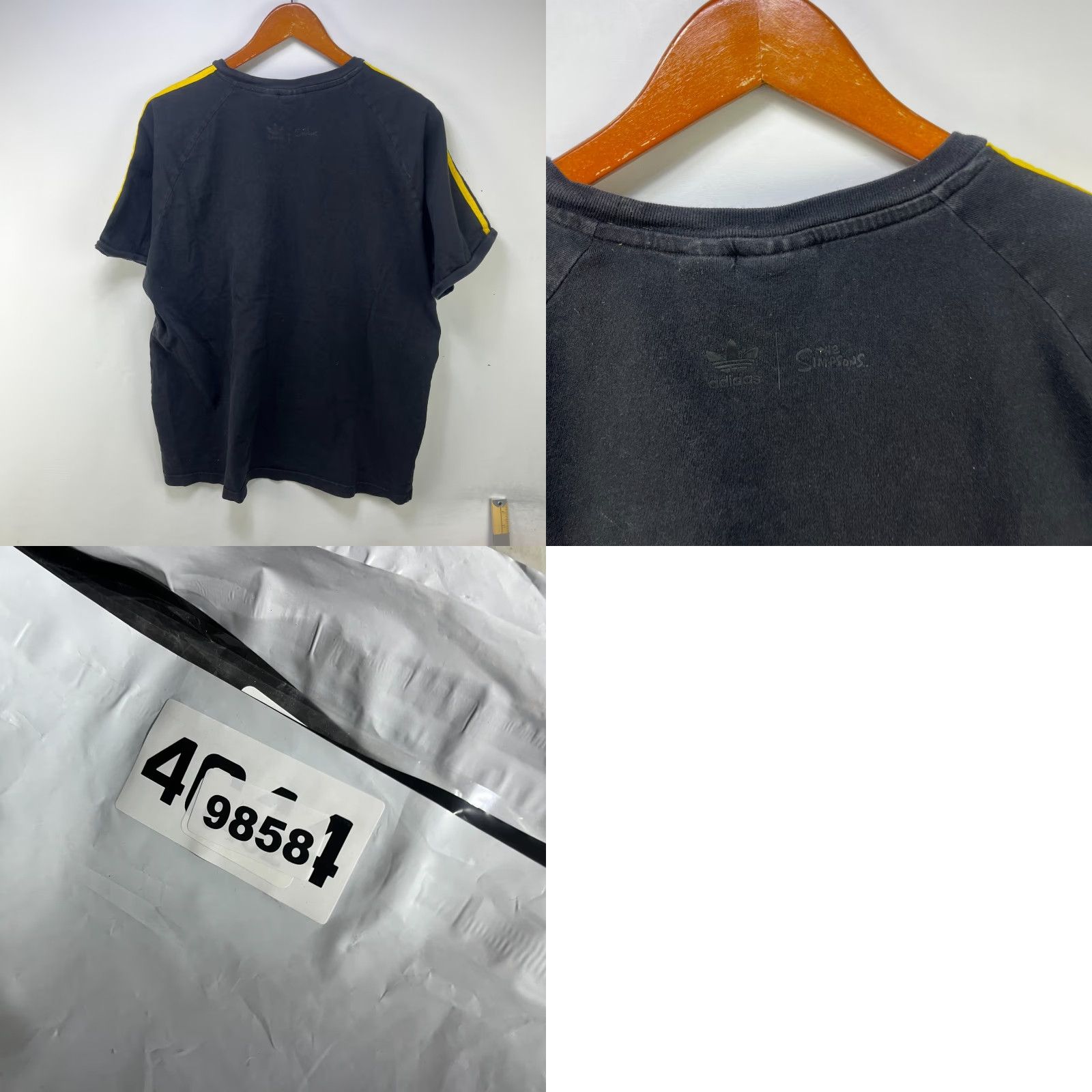 Adidas Adidas The Simpsons Bart T Shirt XL Black Cotton Crew Neck Short Sleeve Mens Regular Vintage No Size US XL / EU 56 / 4 - 8 Thumbnail