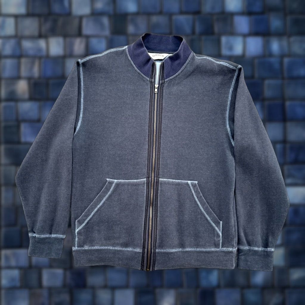 Orvis Orvis Mens Full Zip Blue Cotton Sweater Sweatshirt Size M Size US M / EU 48-50 / 2 - 1 Thumbnail