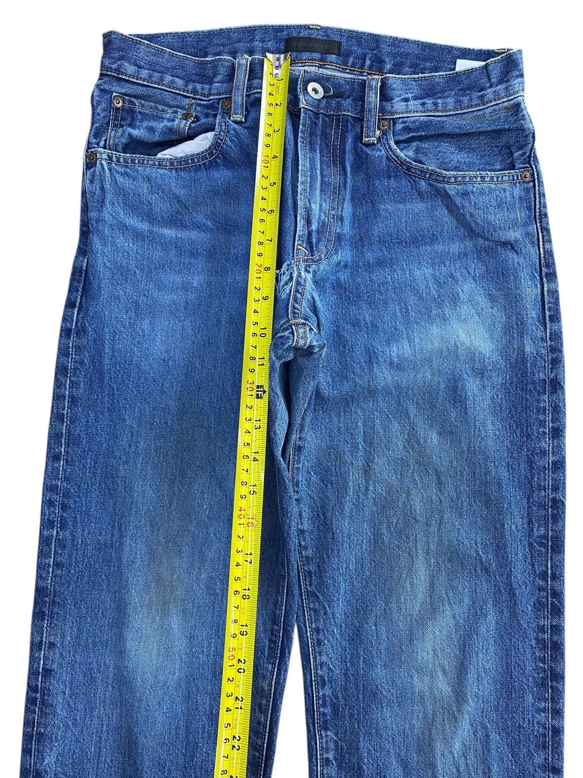 Uniqlo Uniqlo Faded Blue Light Blue Wash Style Loose Jeans Size US 30 / EU 46 - 6 Thumbnail