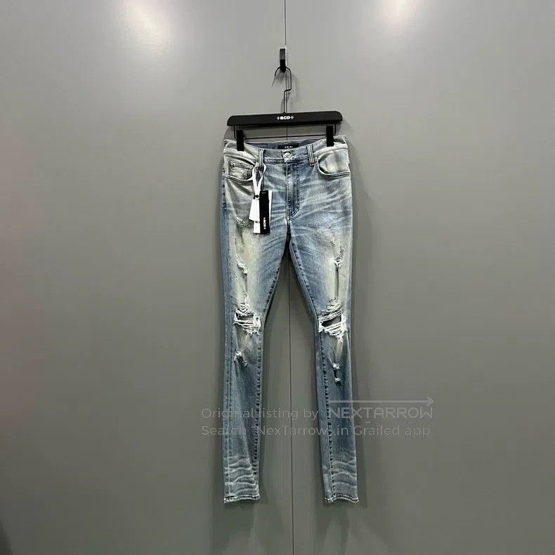 Amiri Amiri Ripped Denim Jeans Size US 31 - 1 Thumbnail
