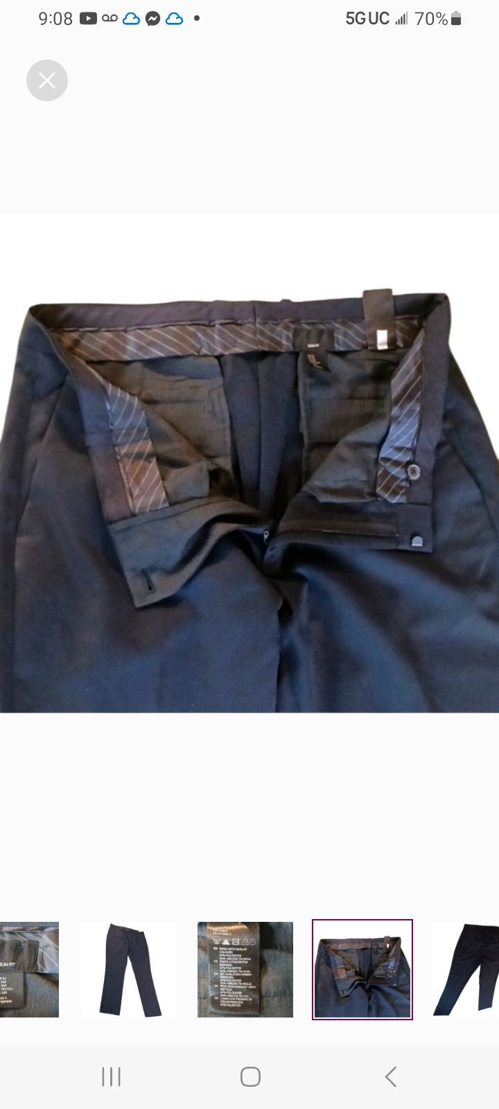 H&M H&M Navy Pants Size US 34 / EU 50 - 4 Thumbnail