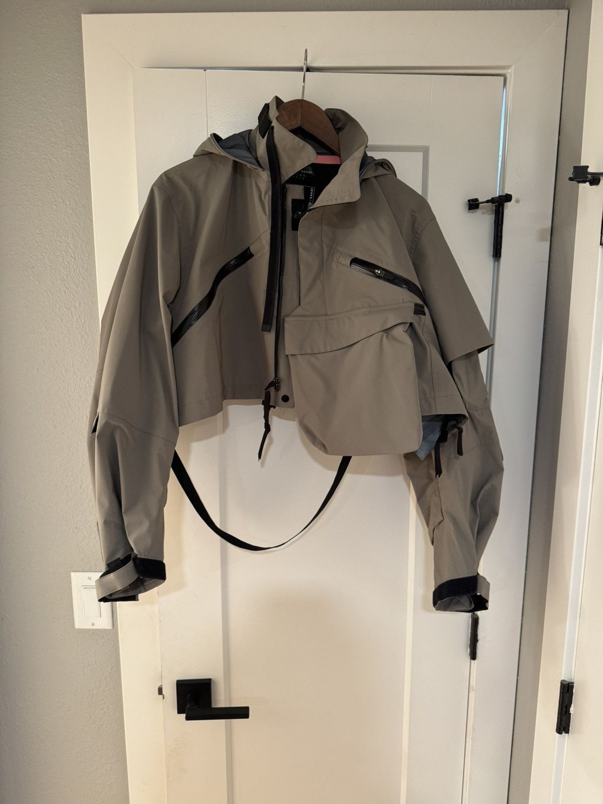 Acronym × Sacai Sac-j6011 cropped jacket- alpha green SIZE 2 Size US M / EU 48-50 / 2 - 2 Thumbnail