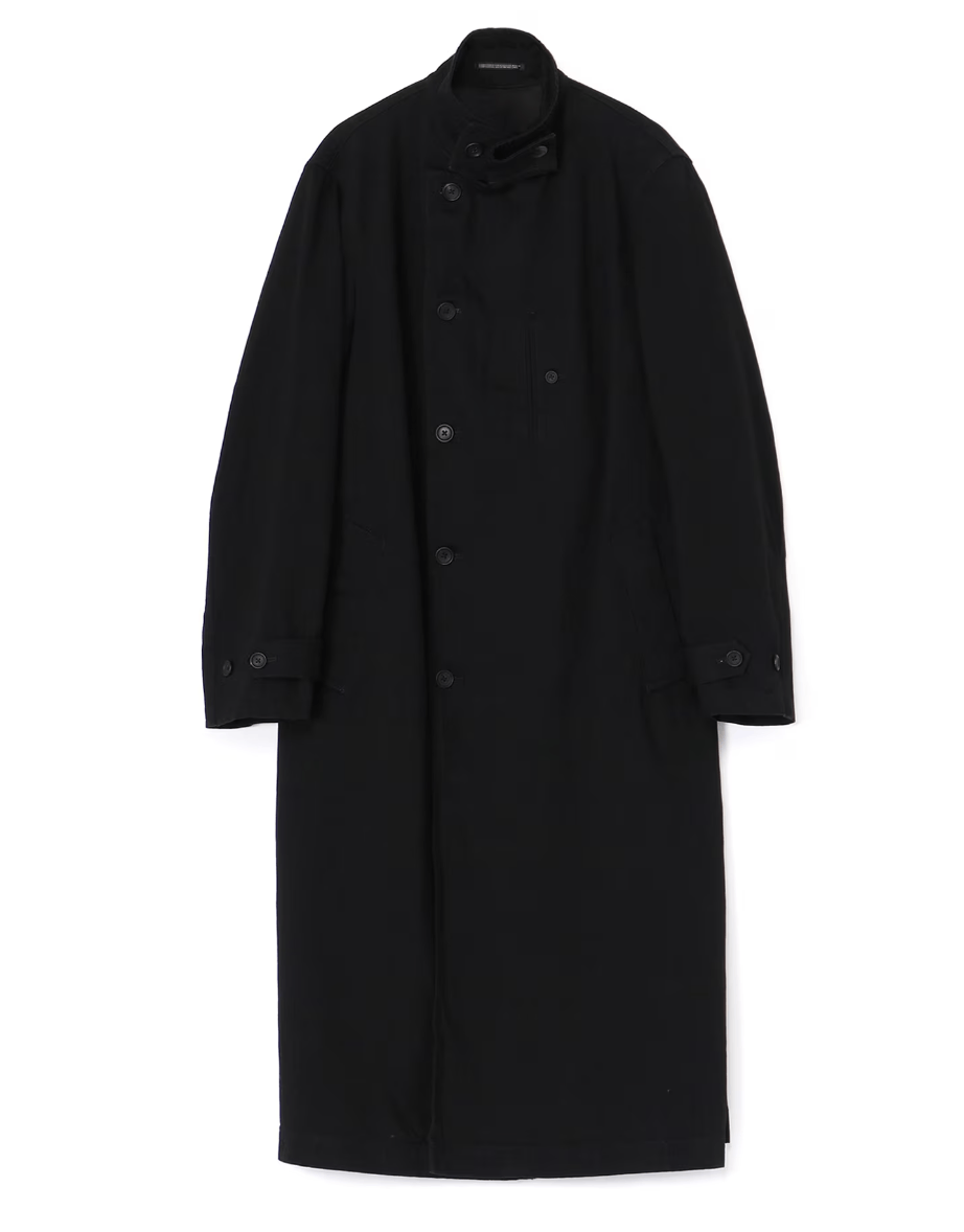 Yohji Yamamoto Pour Homme - STAND COLLAR DENIM COAT