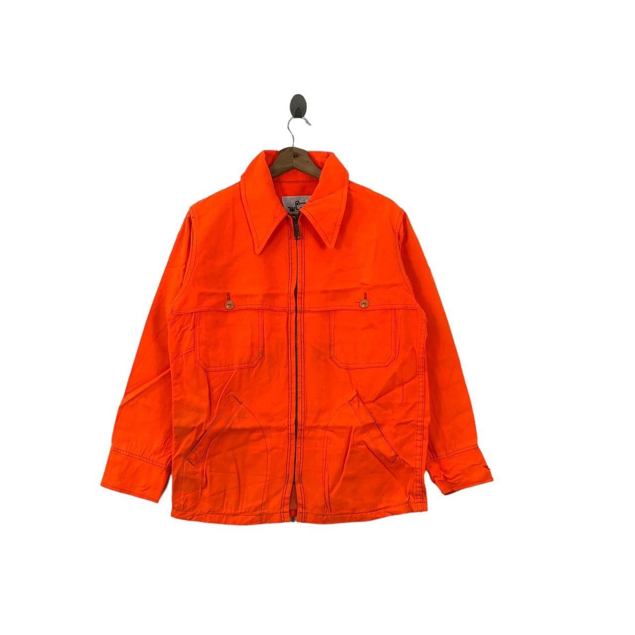Woolrich Woolen Mills Vintage WOOLRICH WOOLEN MILLS Orange Jacket Jeans Denim Size US M / EU 48-50 / 2 - 1 Thumbnail