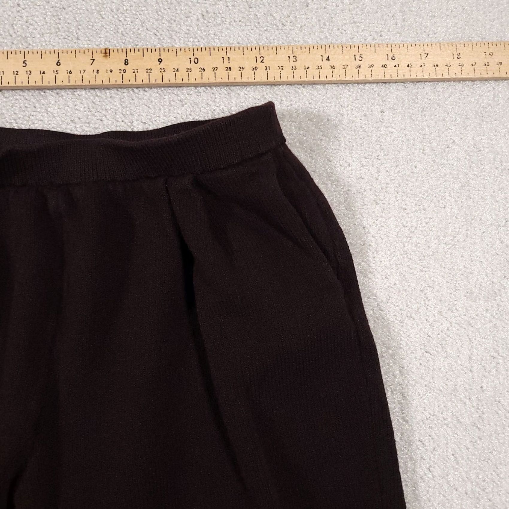 St. John VINTAGE Marie Gray St. John Santana Knit Pants Pull On Crop Women 6 Brown USA Cropped Straight P Size 28" / US 6 / IT 42 - 6 Thumbnail
