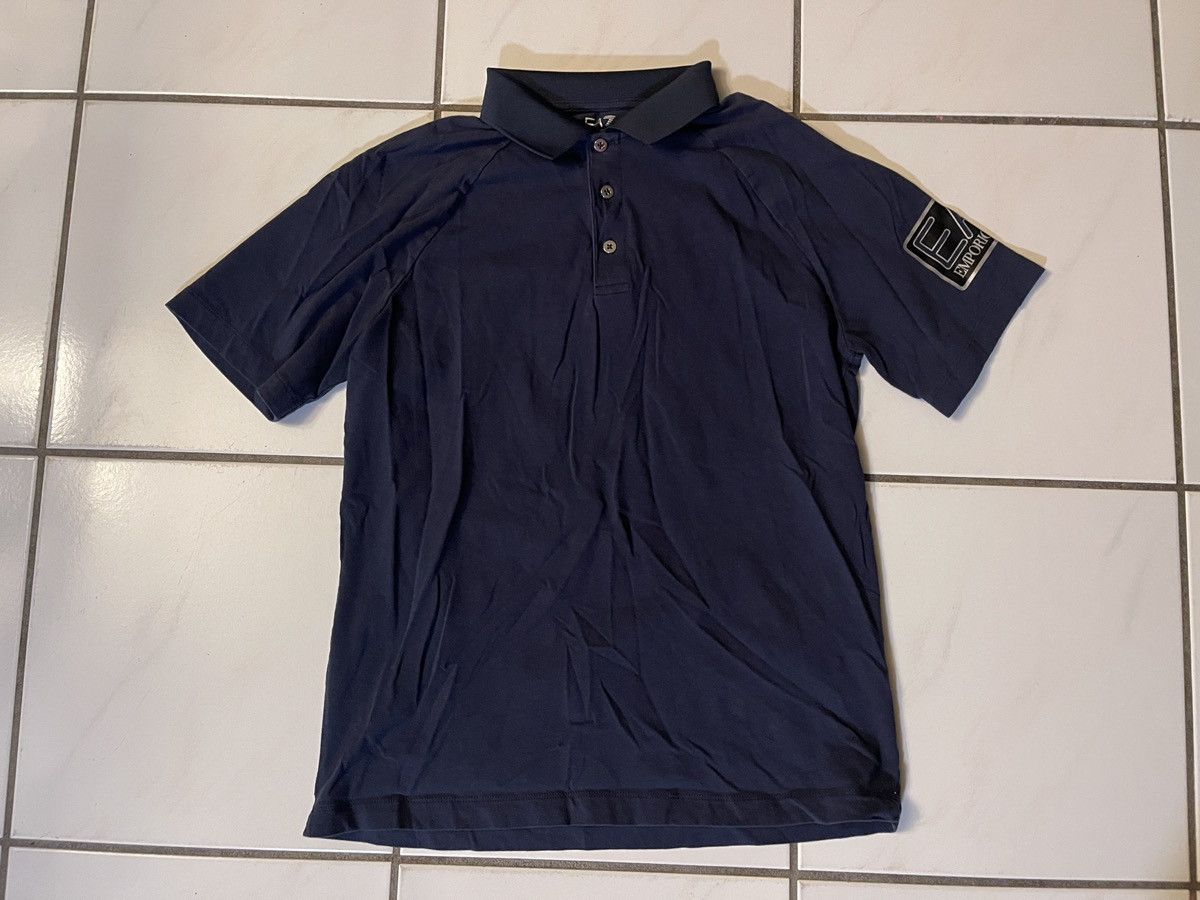 Emporio Armani EA7 Emporio Armani Mens Blue Polo Shirt Size Large Size US L / EU 52-54 / 3 - 1 Thumbnail