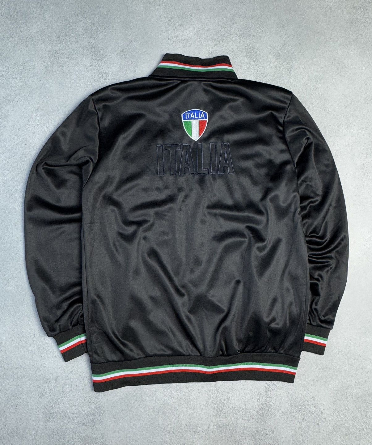 Vintage Italy Embroidered Big Logo Italia Zip Up Track Jacket Size US M / EU 48-50 / 2 - 2 Thumbnail