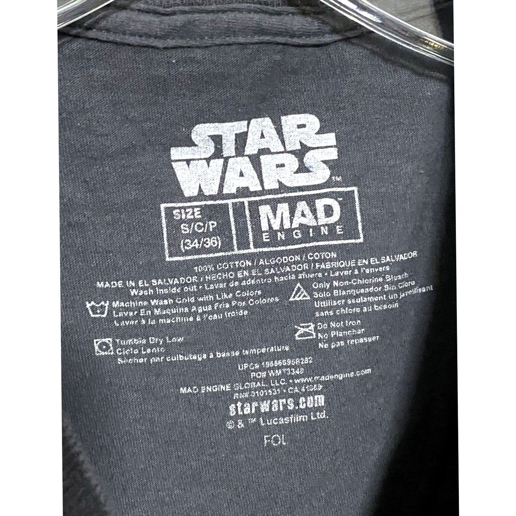 Star Wars VINTAGE Star Wars Shirt Mens S Grogu Chillin This Is The Way Neon Retro Loud Distressed Yoda Halloween Size US S / EU 44-46 / 1 - 5 Thumbnail