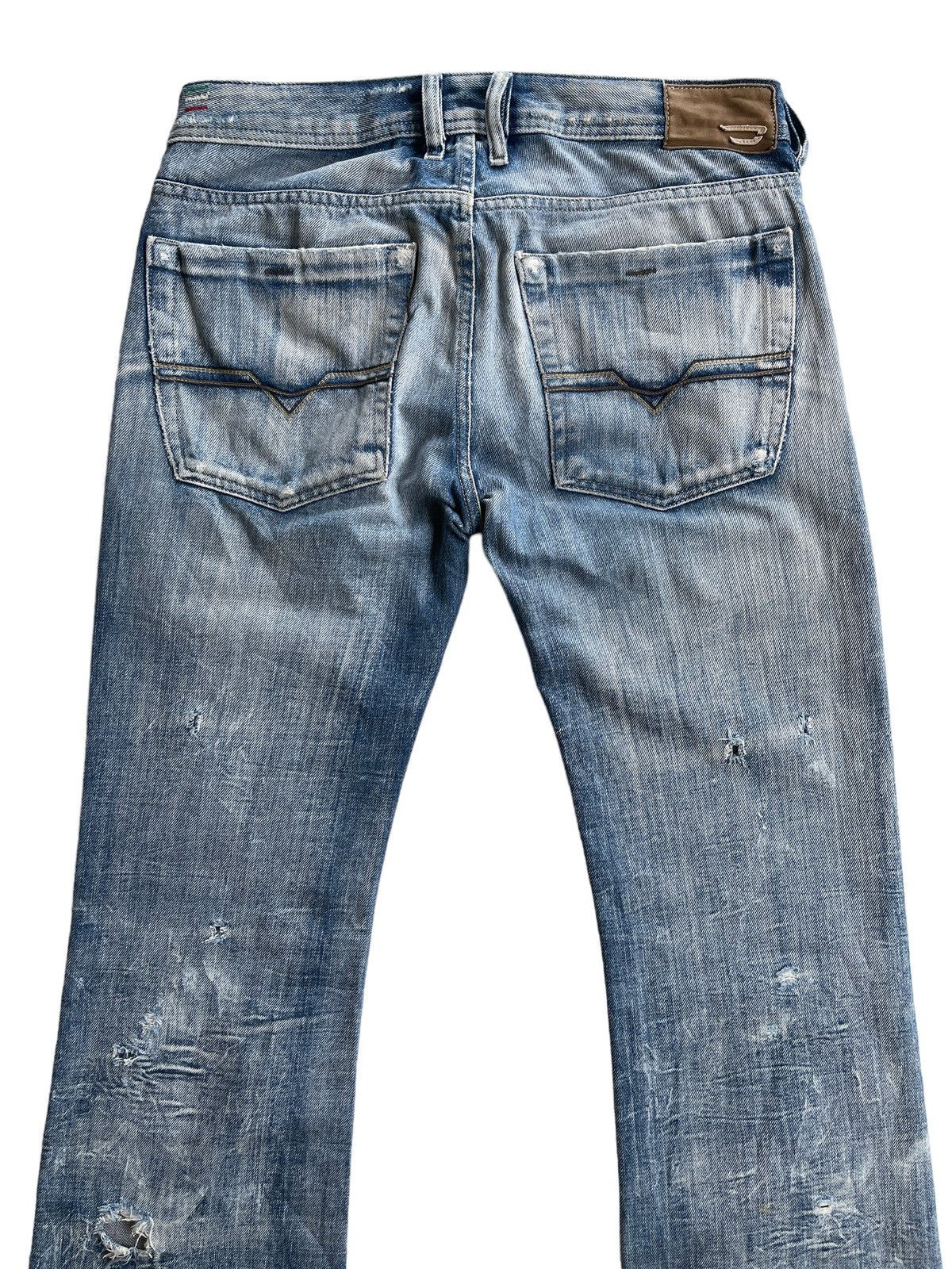 Diesel Diesel Zathan Distressed Flare Denim Size US 30 / EU 46 - 8 Thumbnail