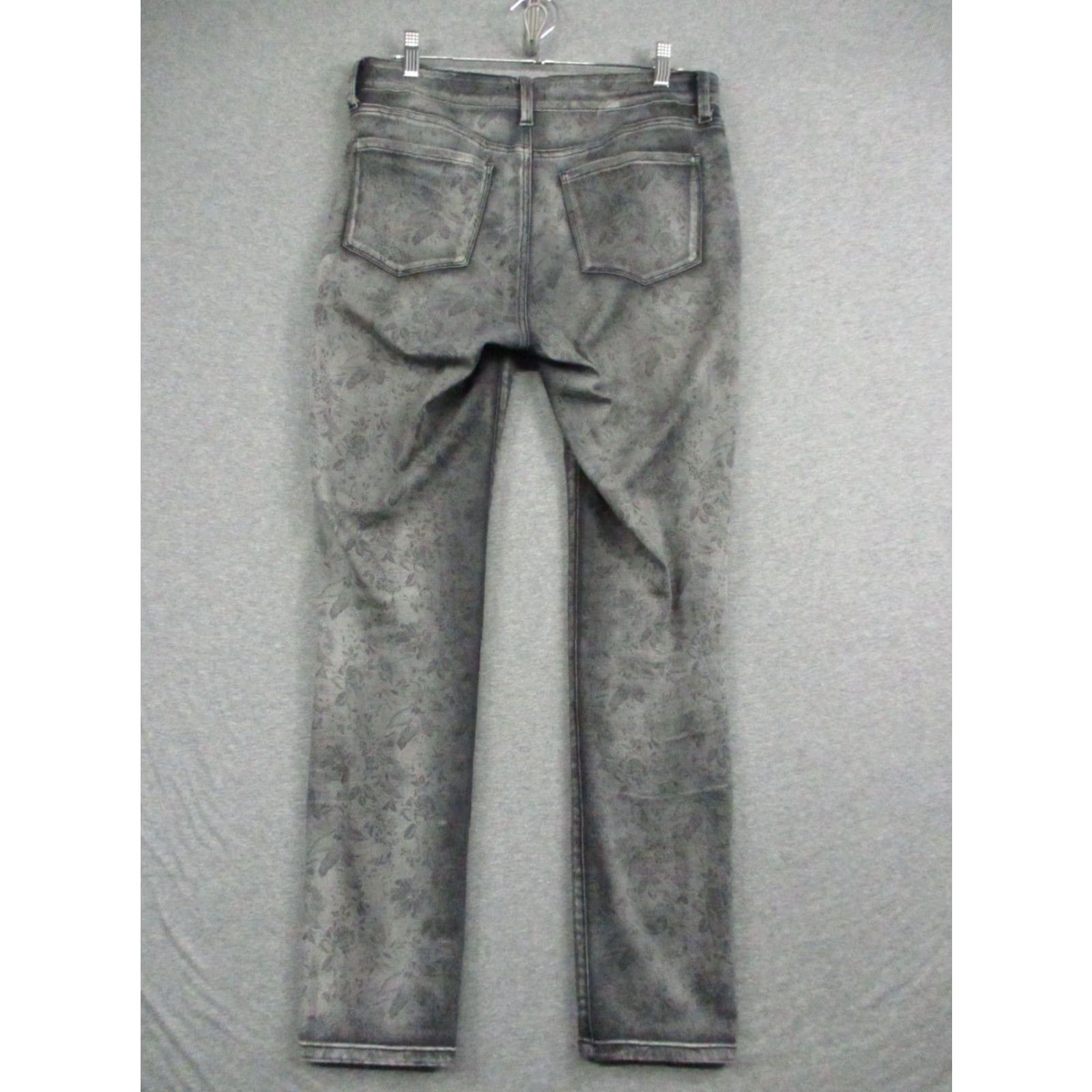 NYDJ NYDJ Alina Jeans Women's 6 Floral Pattern Gray Lift Tuck Stretch Denim Jegging Size 28" / US 6 / IT 42 - 7 Thumbnail