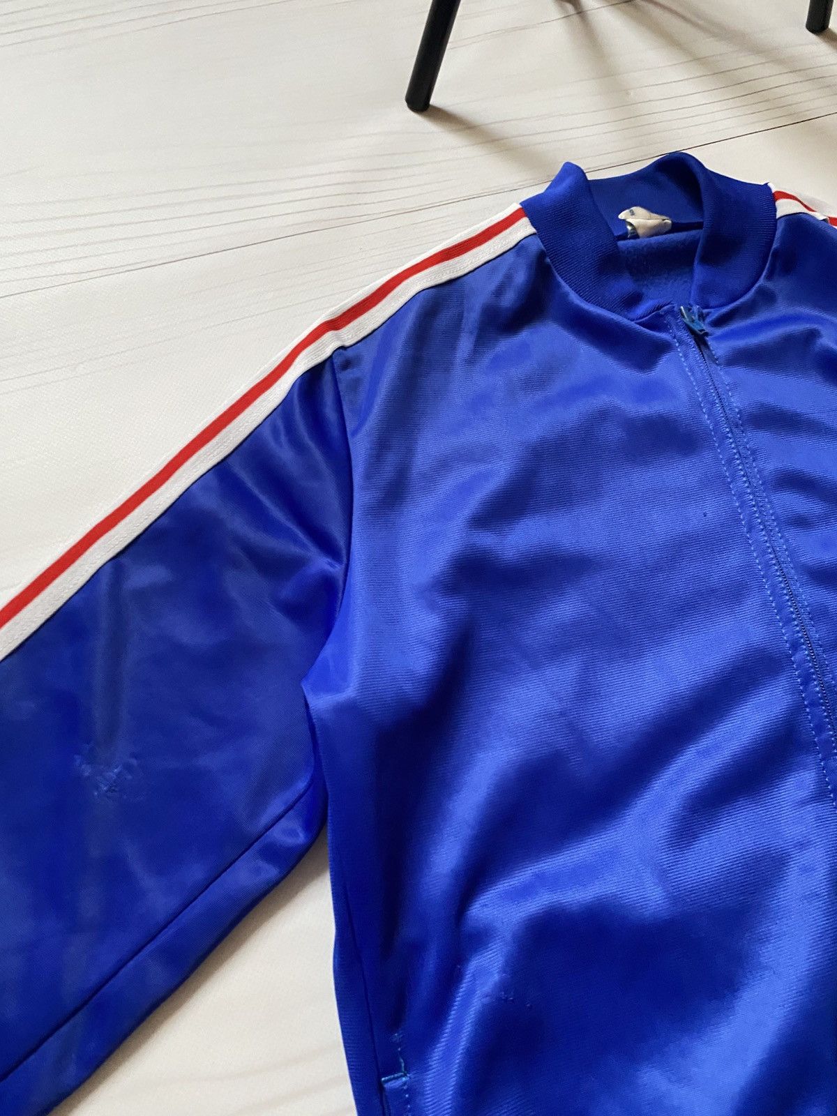 Adidas Vintage Retro Adidas Ventex France 80’s track jacket soccer Size US M / EU 48-50 / 2 - 12 Thumbnail