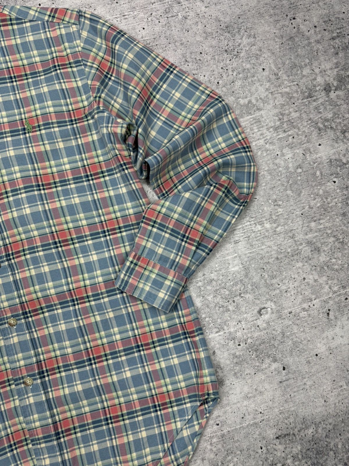Polo Ralph Lauren × Vintage Vintage Y2K Style Ralph Lauren Plaid Checkered Flannel Shirt Size US S / EU 44-46 / 1 - 4 Thumbnail