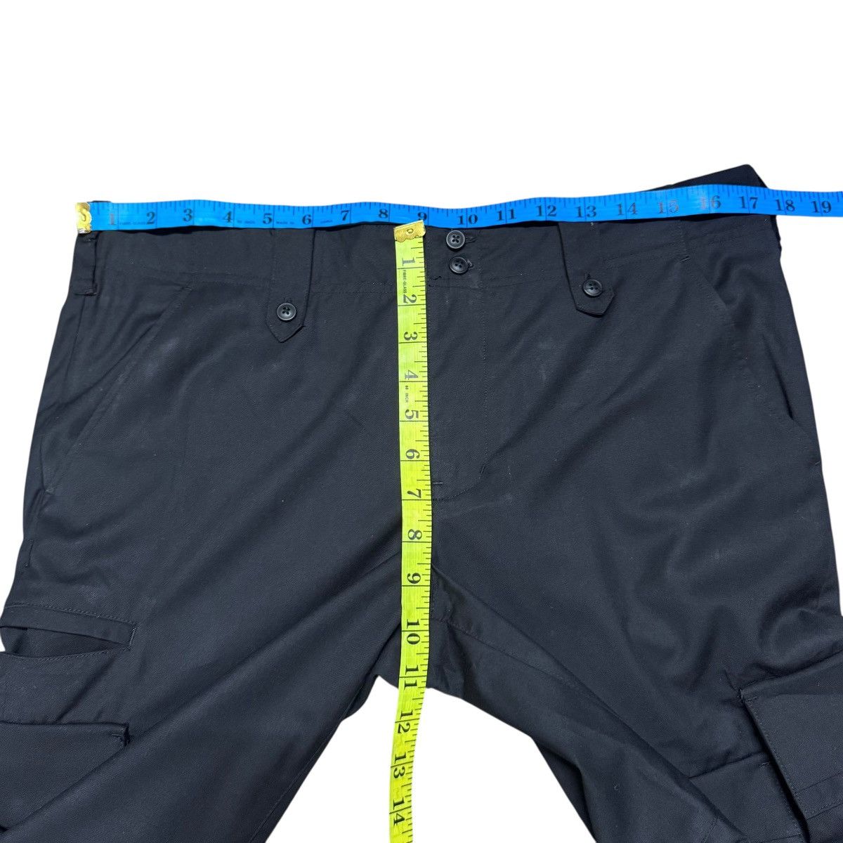 Tornado Mart Tornado Mart Rayon Black Utility Wide leg Cargo Pants Size US 34 / EU 50 - 17 Thumbnail