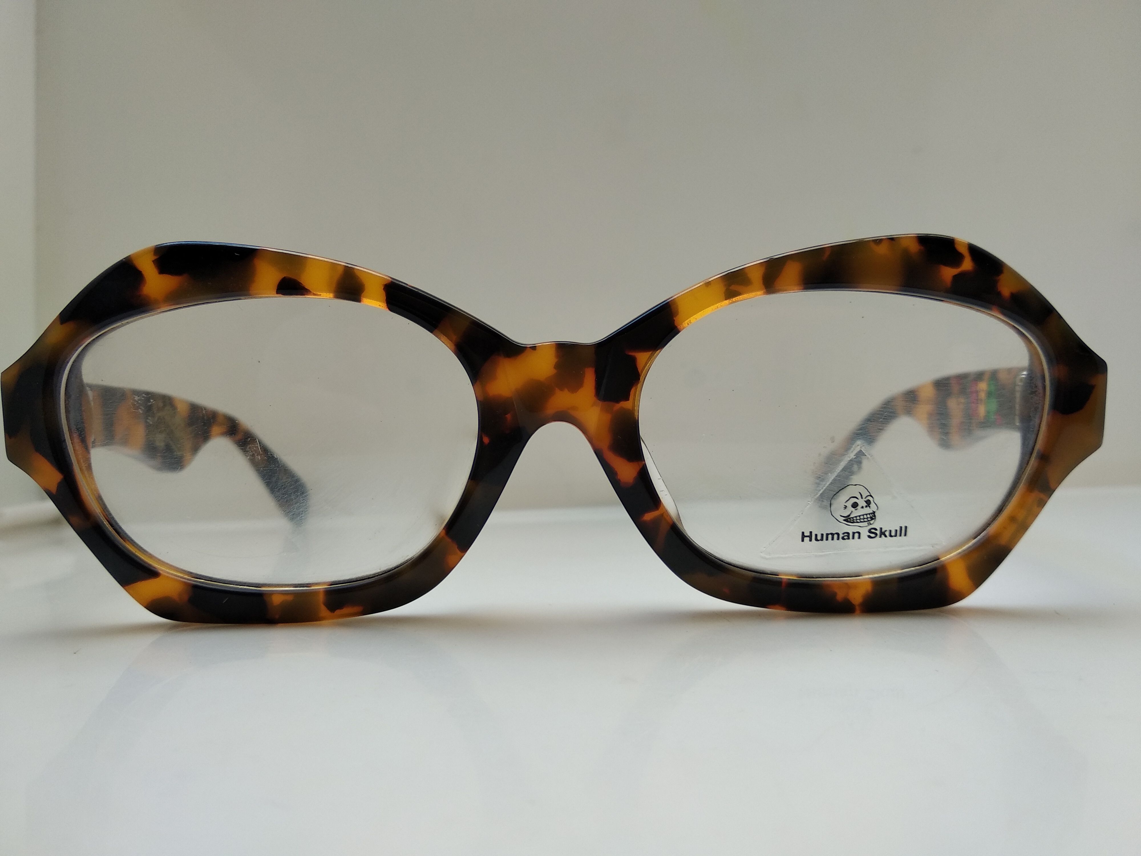 Vintage Vintage HUMAN SKULL H1220 Tortoise Eyeglasses Frame Size ONE SIZE - 1 Thumbnail