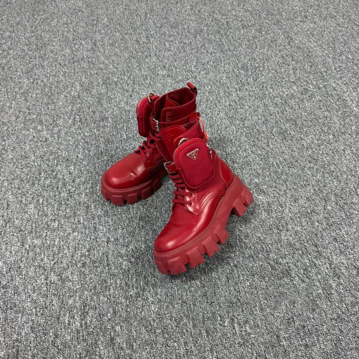 Prada Prada Delta Symbol; Tactical Kit; Thick-soled Martin Boots Size US 6.5 / IT 36.5 - 1 Thumbnail