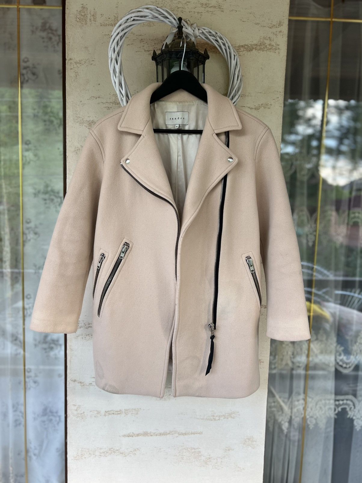 Sandro 🕊️ Sandro Paris Wool Blend Coat — Size 36 / Blush Pink / Asym Size S / US 4 / IT 40 - 14 Thumbnail