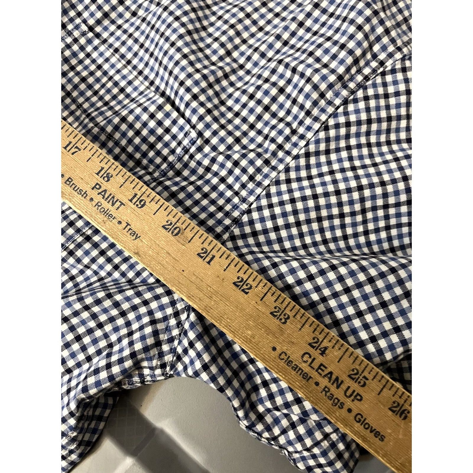 Eddie Bauer Eddie Bauer Shirt Men's Size Large Blue Gingham Short Sleeve Button Size US L / EU 52-54 / 3 - 5 Thumbnail