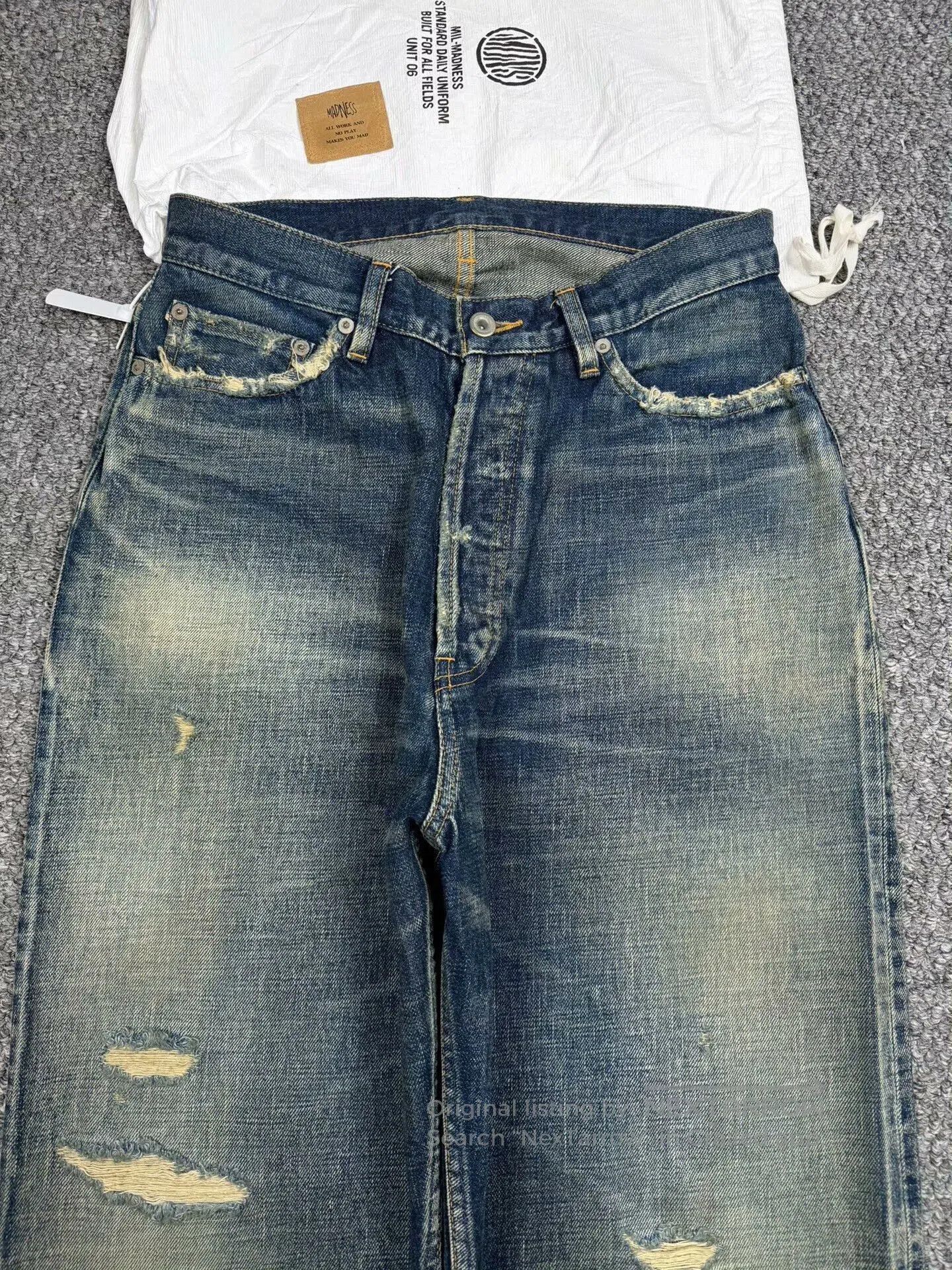 Madness madness distressed denim pants for casual styling. Size US 32 / EU 48 - 4 Thumbnail