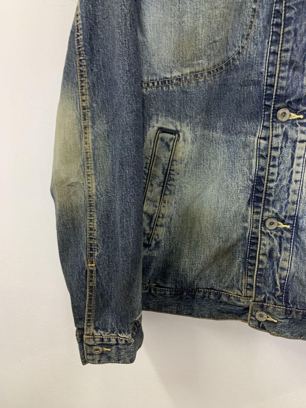 MasterPiece Japanese Brand MASTERPIECE Washed Rusty Denim Jacket Size US L / EU 52-54 / 3 - 3 Thumbnail