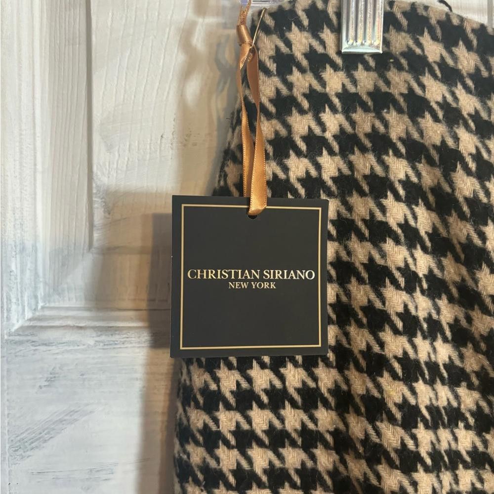 Designer Christian Soriano small houndstooth skirt Size 28" / US 6 / IT 42 - 3 Thumbnail