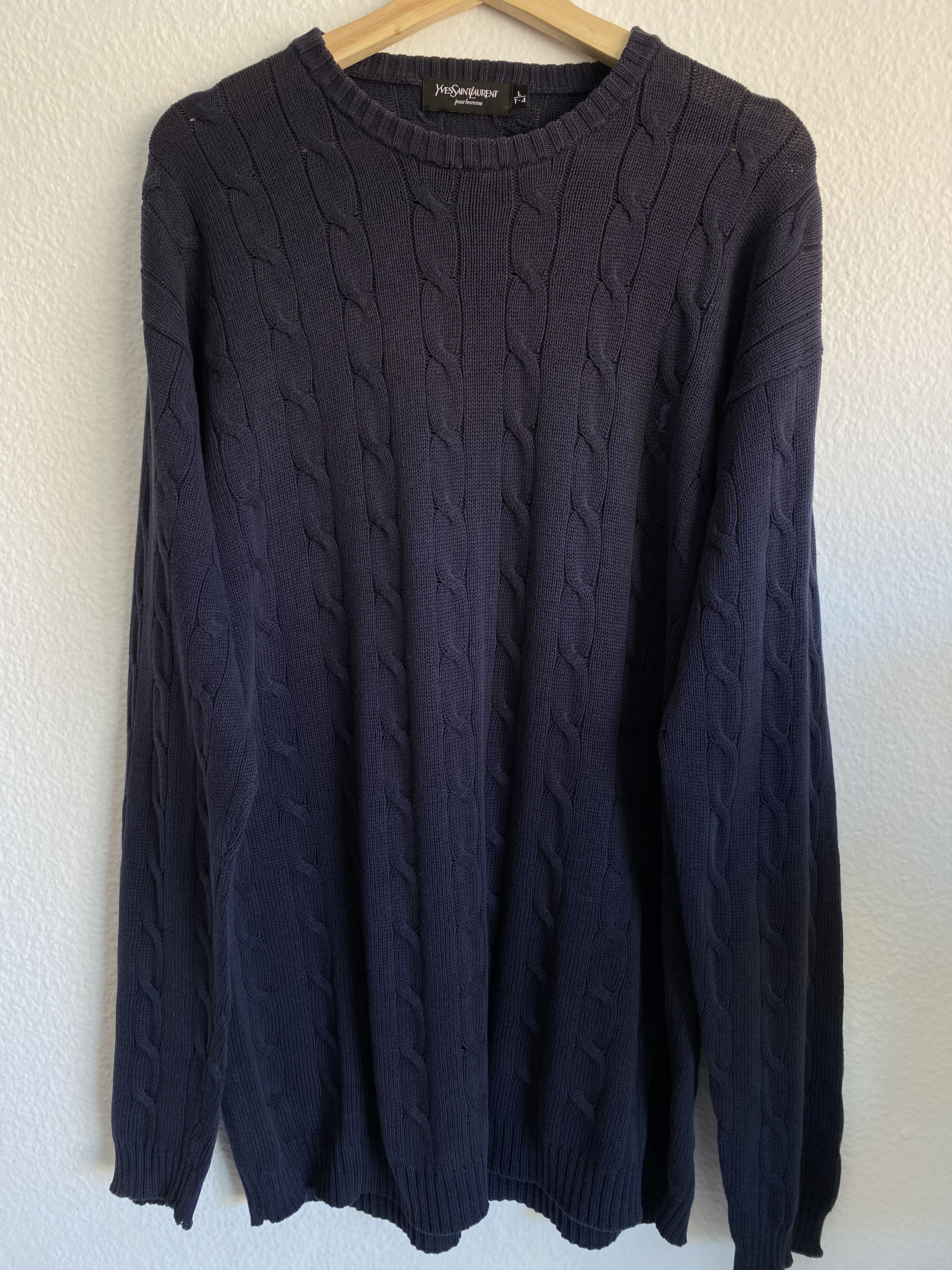 Yves Saint Laurent Yves Saint Laurent Vintage Knit Sweater – Size L Size US L / EU 52-54 / 3 - 2 Thumbnail