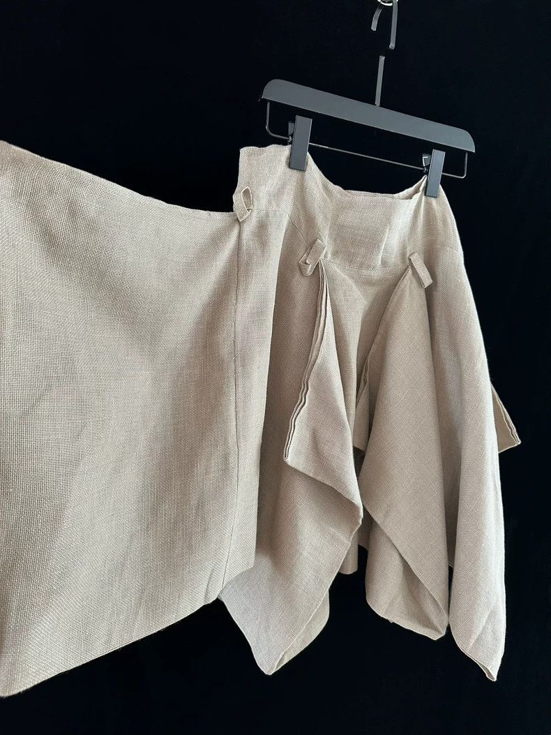 Issey Miyake Issey Miyake size:M White three-dimensional layering skirt Size 23" - 2 Thumbnail