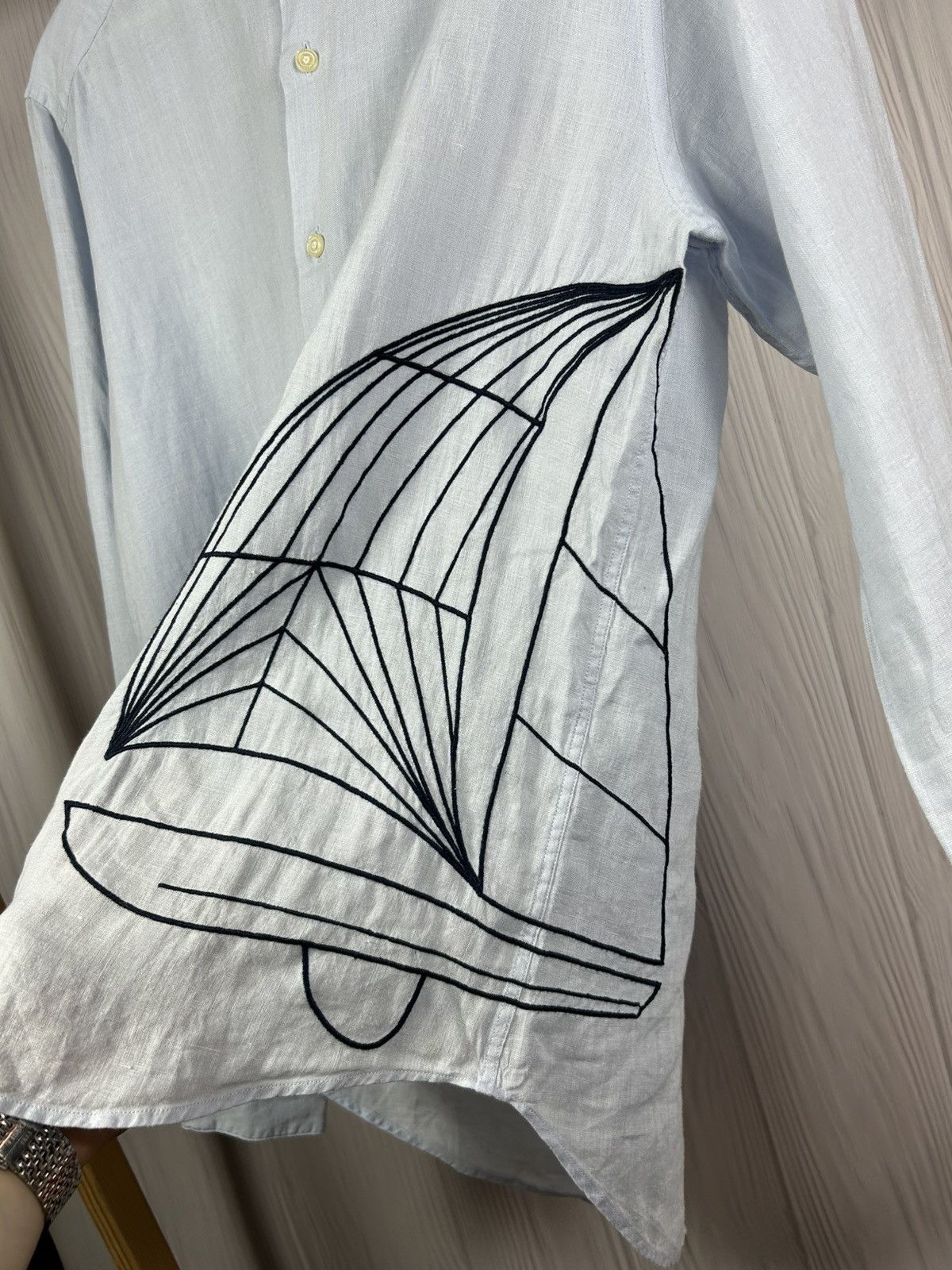 Vilebrequin Rare Vilebrequin Linen Shirt Size M Sailboat Embroidered Size US M / EU 48-50 / 2 - 4 Thumbnail