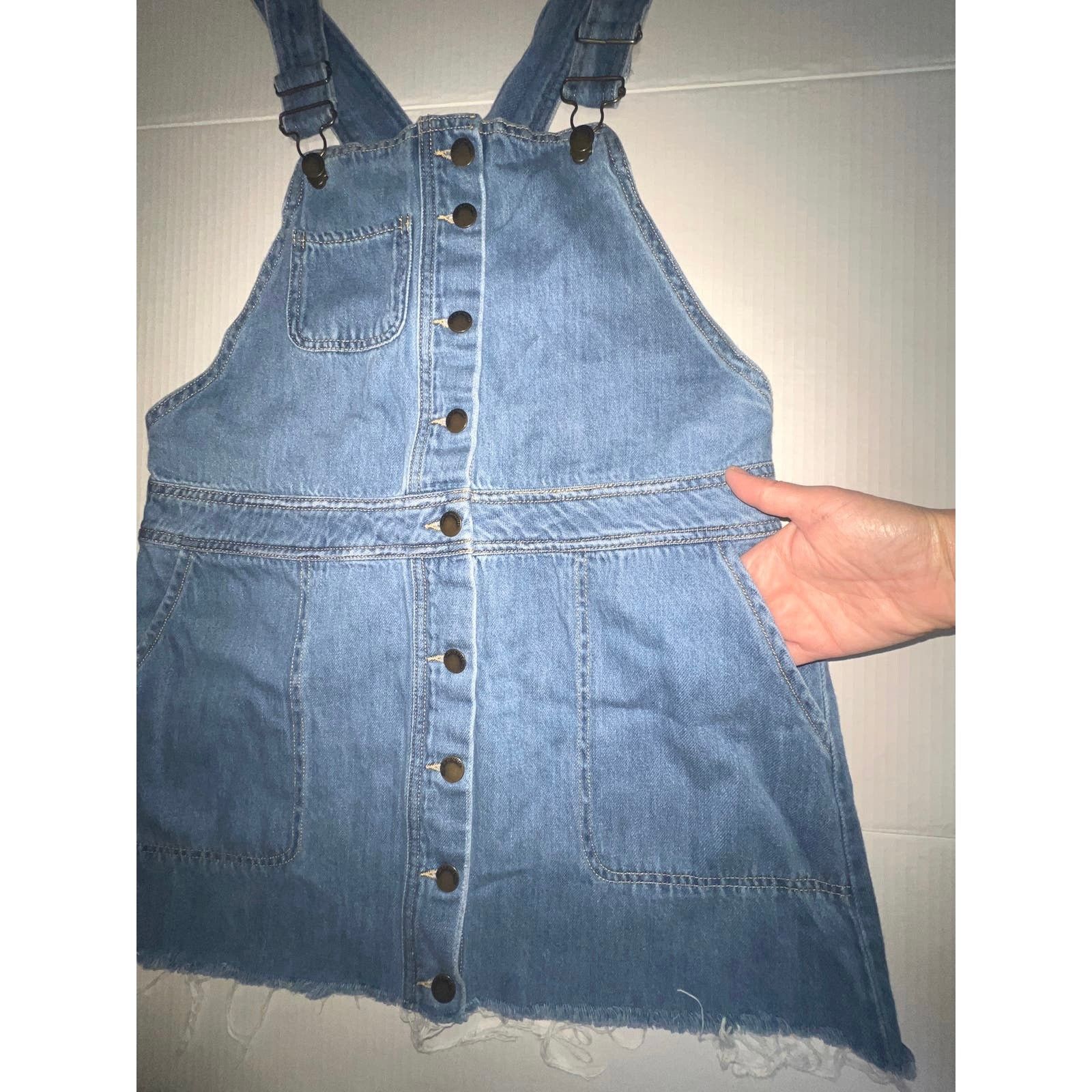 Other Life in Progress overall denim dress size Large Size 30" / US 8 / IT 44 - 11 Thumbnail