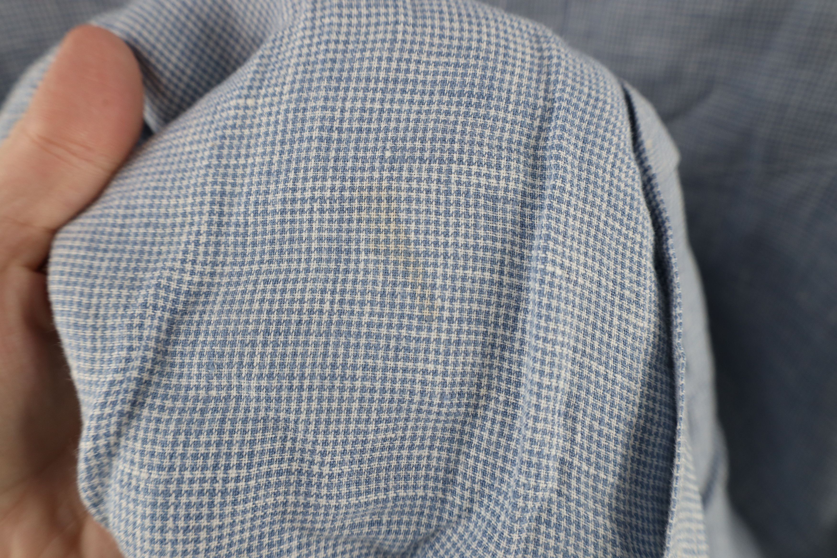 UNTUCKit × Vintage Untuckit Weave Long Sleeve Collared Button Down Shirt Blue Size US XL / EU 56 / 4 - 5 Thumbnail
