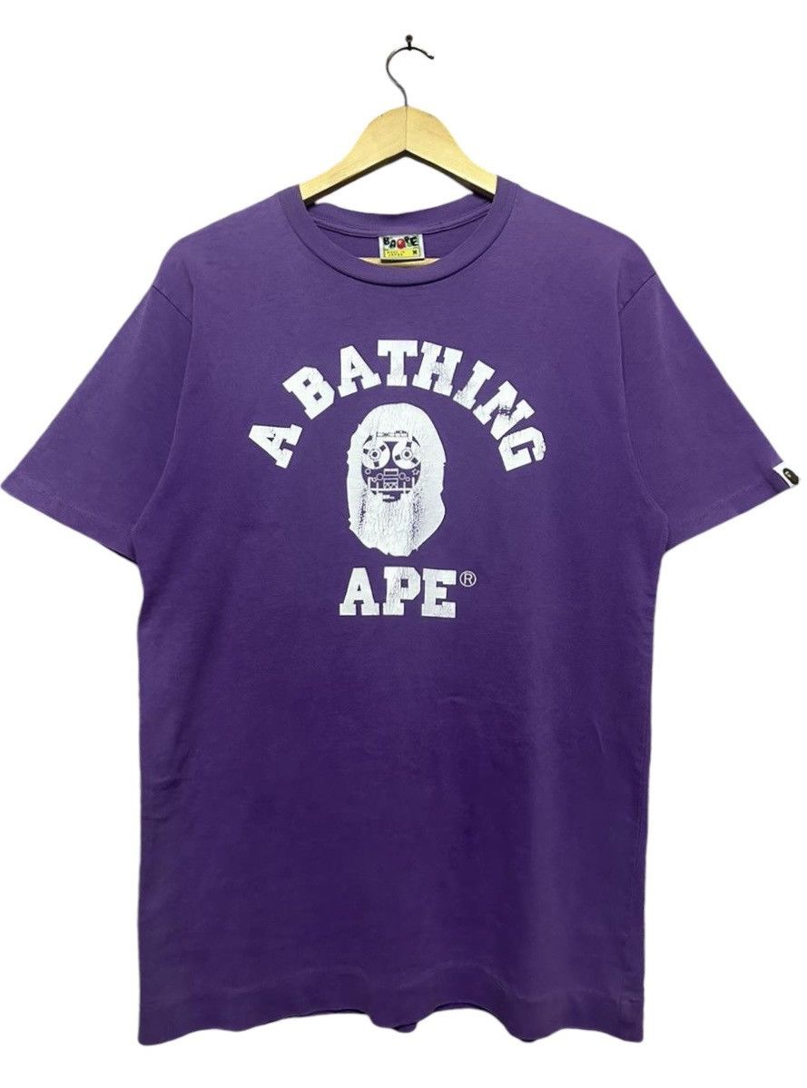Bape Bape College Logo Big Head Tee Size US M / EU 48-50 / 2 - 2 Thumbnail