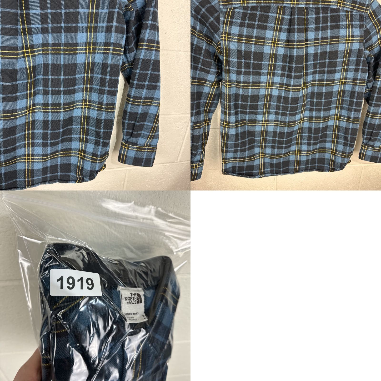 The North Face The North Face Mens Shirt Medium Blue Plaid Flannel Hiking Camping Outdoors Work Shirt Size US M / EU 48-50 / 2 - 10 Thumbnail