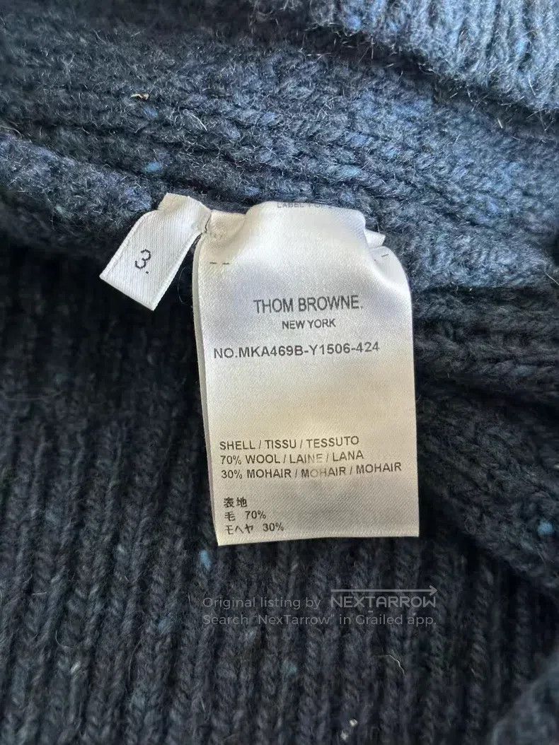 Thom Browne Thom Browne Navy twisted wool sweater Size US L / EU 52-54 / 3 - 4 Thumbnail