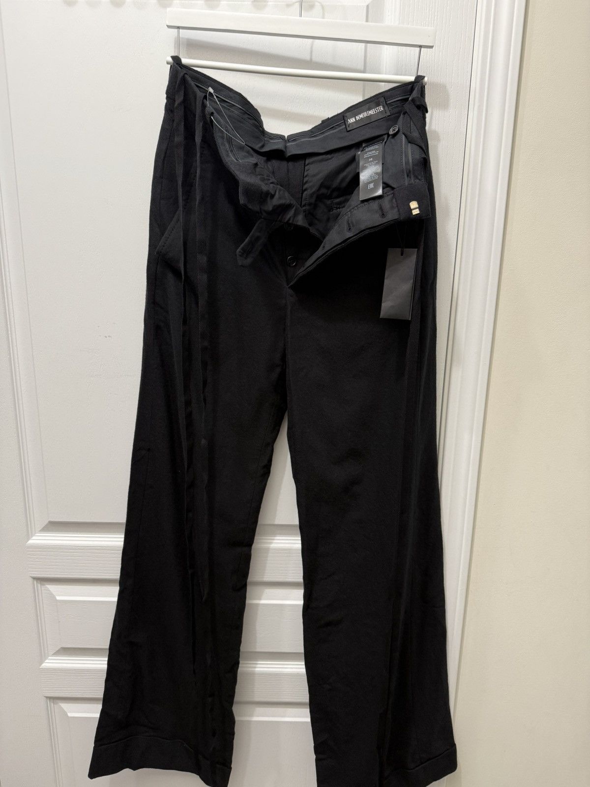 Ann Demeulemeester Belinda Wide Leg Pants Size 26" / US 2 / IT 38 - 10 Thumbnail