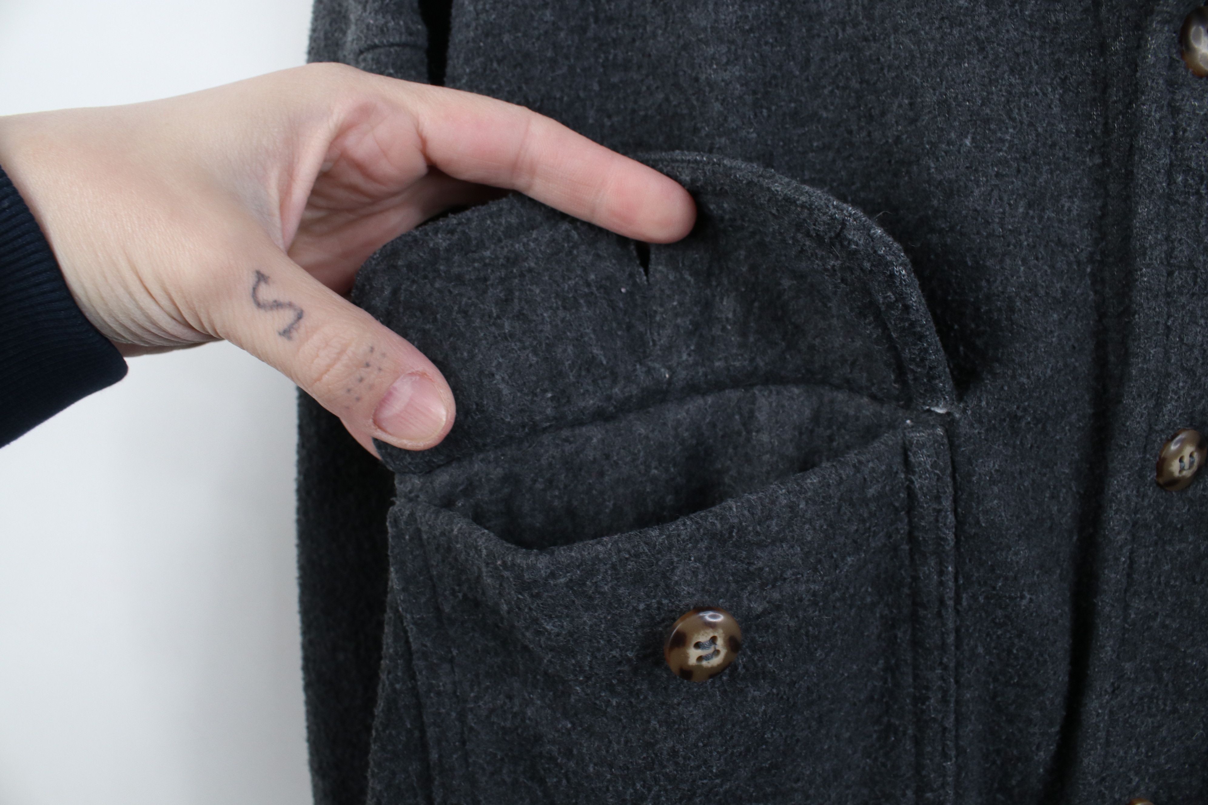 Vintage Vintage 90s Streetwear Baggy Fleece Button Shirt Jacket Jac Size US XL / EU 56 / 4 - 7 Thumbnail