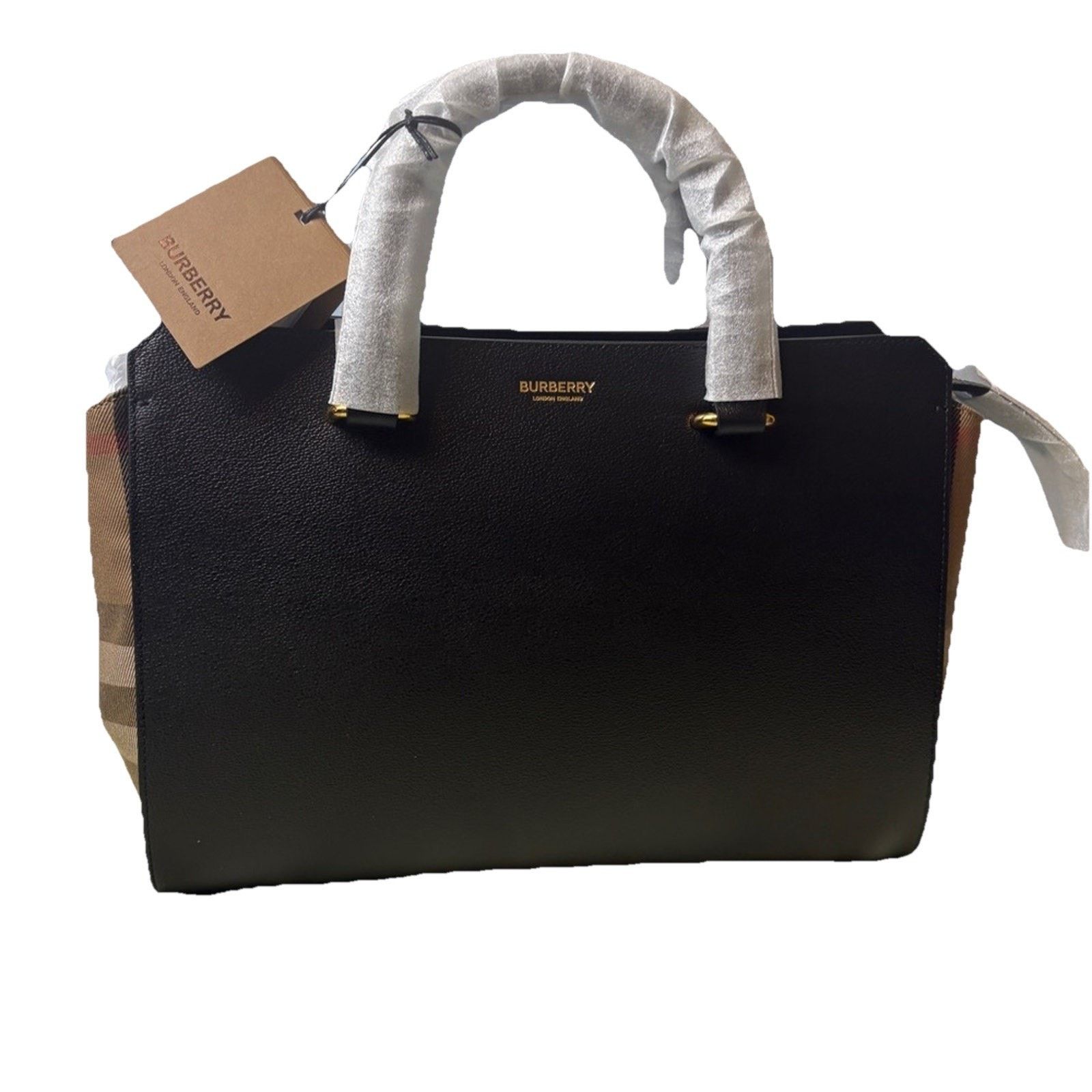 Burberry Burberry Black and Tan TOP Handle Banwell Bag NWT Size ONE SIZE - 3 Thumbnail