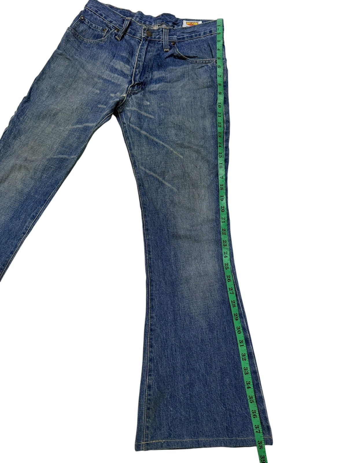 Big John Vintage 80s Big John Flared Stacked Distressed Denim Size US 28 / EU 44 - 13 Thumbnail