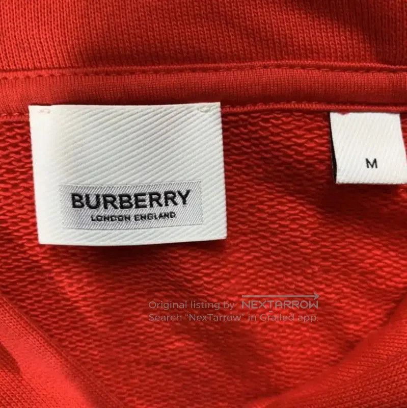Burberry Burberry Red Cotton Women's Hoodie. Size M / US 6-8 / IT 42-44 - 3 Thumbnail